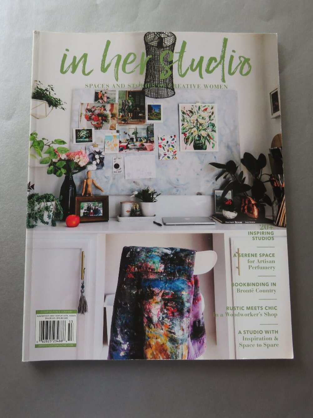 In her studio Spaces and Stories of Creative Women Magazine August/Sep/Oct 2020